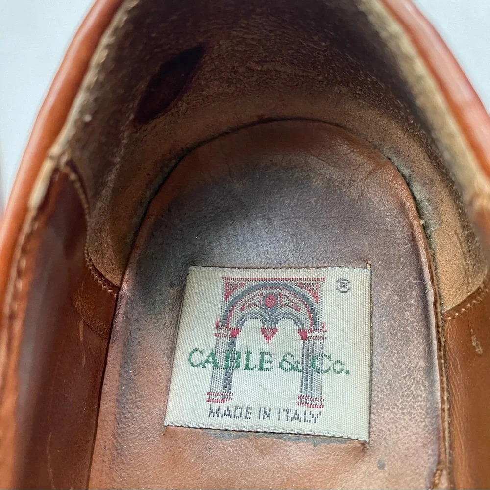 🍄 3/$30 Vintage Leather Tassel Loafers Made in Italy